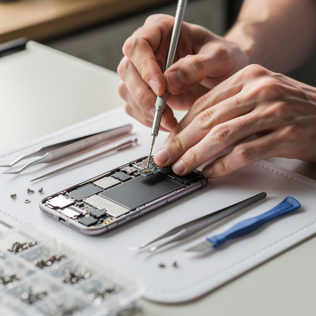 MOBILECOM expert technician providing professional mobile phone repair service in La Mesa